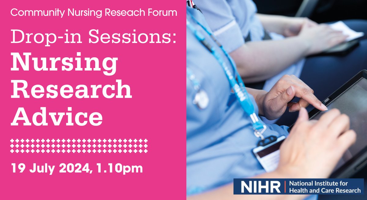 Join us for our first in a series of free 40 mins #NursingResearch #Advice drop-in sessions with Donna Clements, <a href="/NCHC_NHS/">NCH&C</a> Clinical Research Nurse &amp; <a href="/NIHRresearch/">National Institute for Health and Care Research</a> Senior Research Leader.

First session is Friday 19 July. Book here👉: qni.org.uk/news-and-event… <a href="/Ben_Bowers__/">Dr Ben Bowers</a>