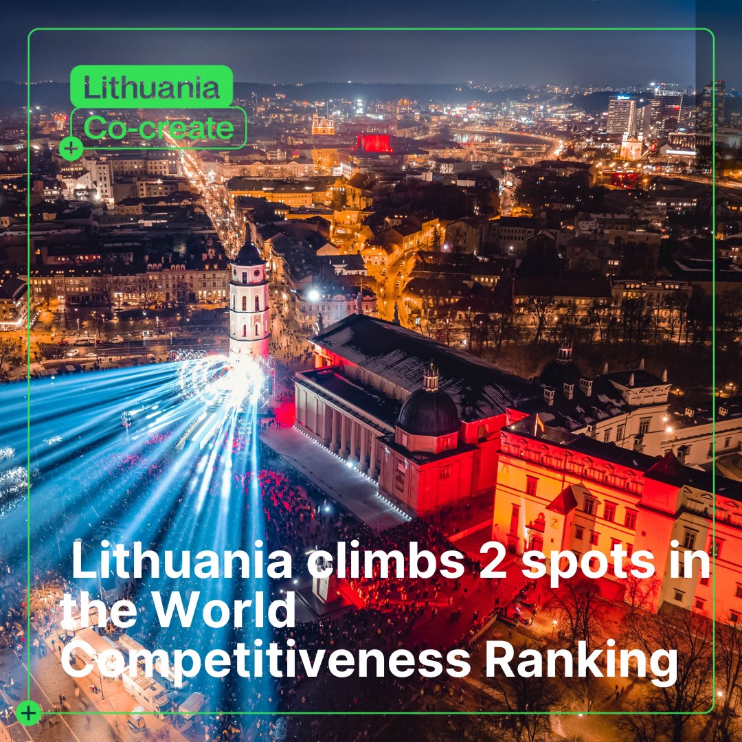 LtGva's tweet photo. 🇱🇹 #Lithuania is now 30th in the 2024 IMD World Competitiveness Ranking! 
Our country is 11th among EU member states. #Singapore tops the list globally🌍

#WorldCompetitivenessRanking #LithuaniaCoCreate https://t.co/oLsBYZHMWR