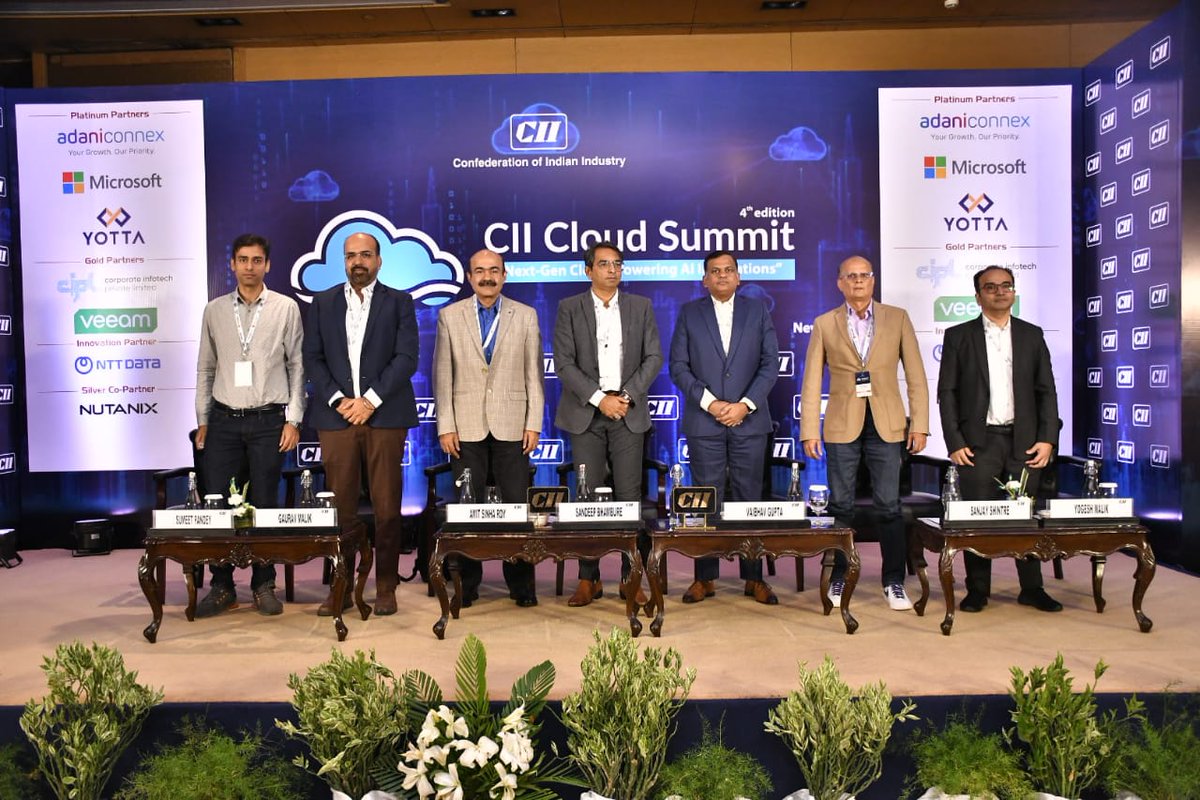 SystiqueStories's tweet image. Mr. Sumeet Pandey, Sr Principal Engineer, @hsccorp, participated in a panel discussion at @FollowCII&apos;s #CloudSummit on “#HybridCloud &amp;amp; Multi-#CloudArchitectures: Optimising #AI Workloads”. It was held at the Le Meridien in Delhi &amp;amp; was attended by over 200 delegates.

#CII #HSC