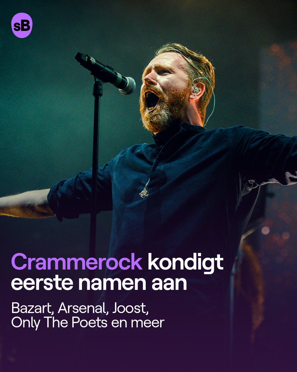 Het is eindelijk tijd voor de eerste namen van 
<a href="/crammerock/">Crammerock</a> 2024! Met onder andere <a href="/bazart_band/">BAZART</a>, @jooostklein, Arsenal, <a href="/onlythepoetsuk/">only the poets</a> , <a href="/glintstweets/">Glints</a>, Equal Idiots, <a href="/JamesBayMusic/">James Bay</a> en <a href="/FAISXL/">FAISAL</a> begint het festival aan de line-up voor deze zomer. 🤝