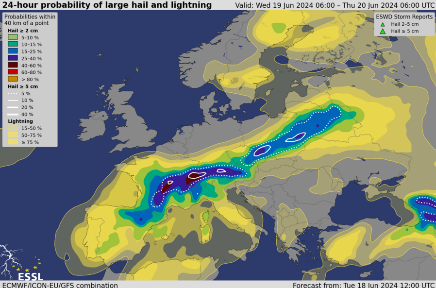 FloC36's tweet photo. Potentiel orageux virulent du SO au NE de la France ce mercredi apm/soir & nuit :
- risque d'#orages violents du Massif-Central au Jura (potentiel grosse grêle loc. & risque de #tornade(s))
- risque d'orages loc. forts & très pluvieux du SO au NE & régions centrales https://t.co/SK2l70sFdz