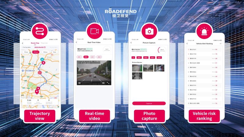 Roadefend's tweet photo. Roadefend'sAPP can provide online fleet management for fleet managers, including driving routes, videos and warnings, making fleet management more flexible. #appfunctions #fleetmanagement #driversafety https://t.co/Xgb7W7vAag