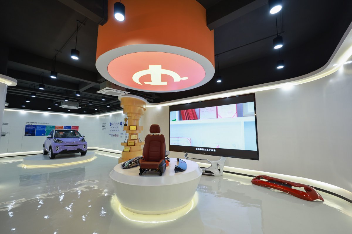 welcome to visit our exhibition hall.#pvctile #asaplasticgranules