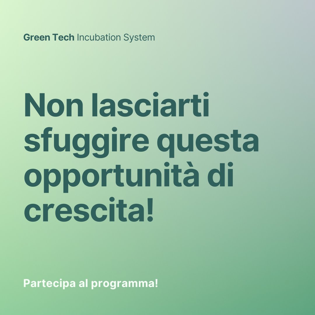 FondCarisbo's tweet image. ⏳ Ultimi giorni per candidare entro il 24/6 il tuo progetto o la tua startup al nuovo programma di incubazione promosso dalla nostra Fondazione in partnership con @intesasanpaolo e con il supporto tecnico dell’associazione #TechGarage e @dpixel_vc 
👉 fondazionecarisbo.it/green-tech-inc…
