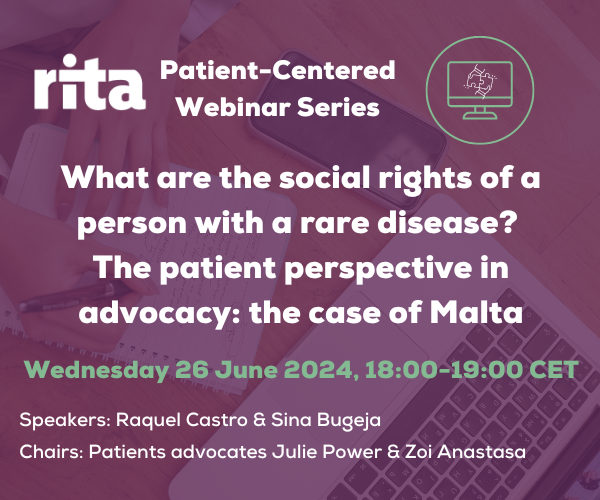 _ERNRITA's tweet photo. Register now!😊Our next webinar will talk about the rights of a person living with a rare disease. We will also hear a practical perspective in advocacy of a rare immunological disease by a representative of the Maltese association of patients with RMDs.
👉https://t.co/BNj7sdRELa https://t.co/yZlfI0fvIb