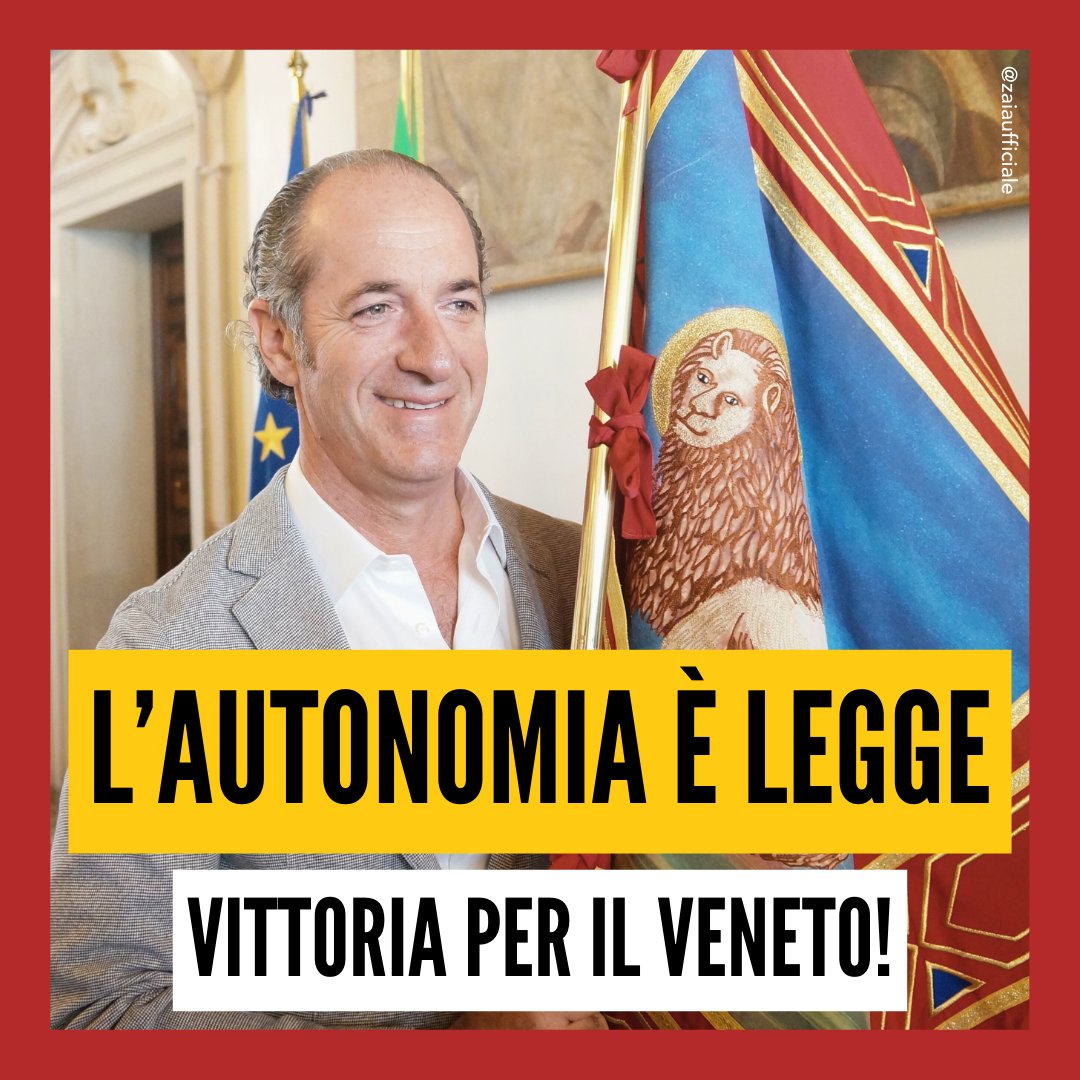 Luca Zaia tweet media