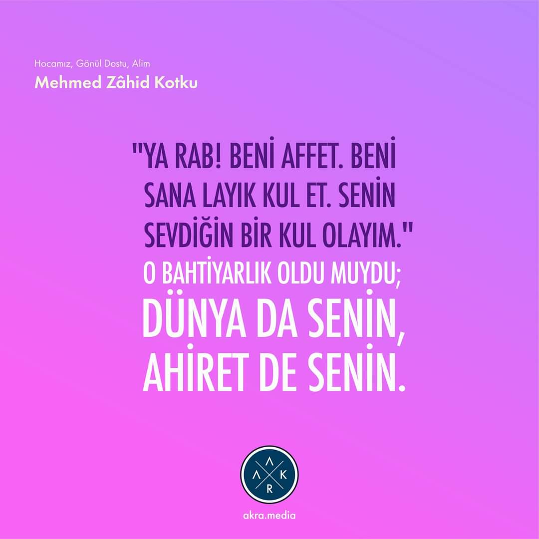 adembaranli's tweet image. ‘‘Ya Rab! Beni affet.
Beni sana layık kul et. Senin sevdiğin bir kul olayım.’’

O bahtiyarlık oldu muydu;
Dünya da senin, ahiret de senin. 

Hocamız, Gönül Dostu, Alim Mehmed Zâhid Kotku

#mzk #dost #tavsiye #huzur #tevbe #dünya #insan #söz #özlüsözler