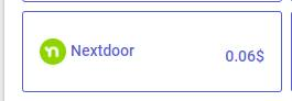DailyOTPcom's tweet photo. Nextdoor OTP is only 0.06 🥳 https://t.co/JeJGuqo4Qy