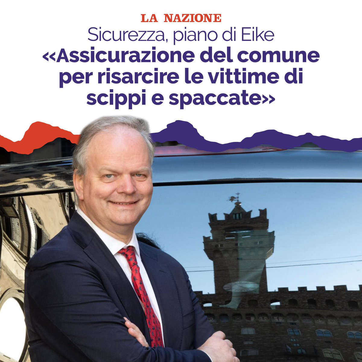 eike_schmidt_'s tweet photo. Proposta di Sicurezza per Firenze. Proteggiamo i Cittadini!

Non possiamo più permettere che i cittadini, commercianti e artigiani di Firenze debbano pagare di tasca propria per danni causati da atti criminosi.

La nostra proposta è chiara, fattibile e soprattutto finanziabile.

🔹 Sostegno ai danneggiati: garantiremo che nessuno debba sopportare spese per danni causati che non dipendono da loro.

🔹 Misura Provvisoria: attiveremo questa iniziativa fino a quando il livello di criminalità a Firenze non tornerà a livelli più accettabili rispetto al dilagare del fenomeno negli ultimi anni.
#eikesindaco