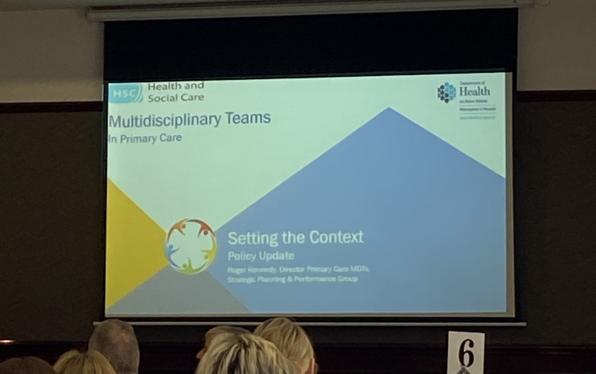 Dr Carla Devlin (@drcarladevlin1) on Twitter photo Delighted to be representing North Belfast at the <a href="/healthdpt/">Department of Health</a> <a href="/HSC_NI/">Health and Social Care Northern Ireland</a> MDT Leadership and Learning Event.
Aim: To celebrate the success of MDT working so far and agree the way forward to sustain and further improve the positive impact on patient care across the rest of NI. Delighted to be representing North Belfast at the <a href="/healthdpt/">Department of Health</a> <a href="/HSC_NI/">Health and Social Care Northern Ireland</a> MDT Leadership and Learning Event.
Aim: To celebrate the success of MDT working so far and agree the way forward to sustain and further improve the positive impact on patient care across the rest of NI.