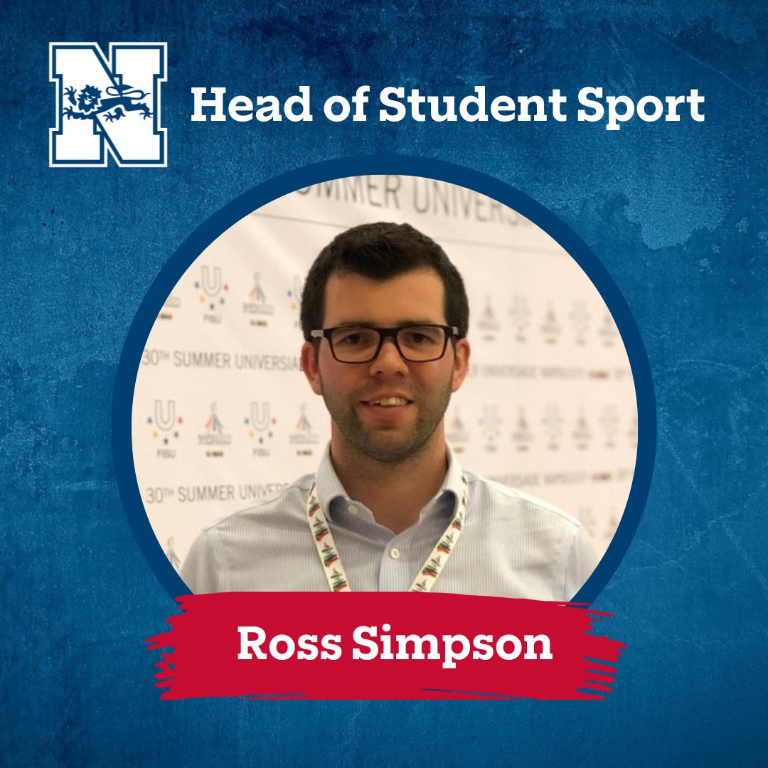 We're delighted to announce that Ross Simpson has been appointed as our new Head of Student Sport.

This new position will focus on providing outstanding student experience during their sporting journey at University. 

We look forward to welcoming Ross to <a href="/UniofNewcastle/">Newcastle University</a>!