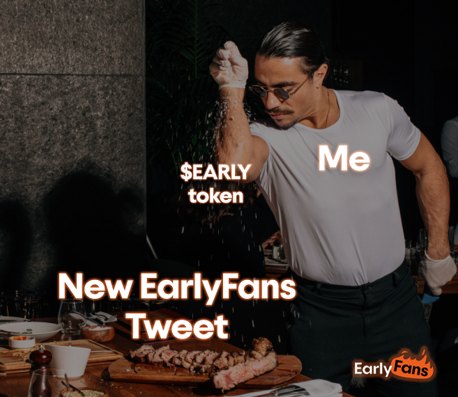 earlyfans_xyz's tweet photo. Always have to be $EARLY to the new tweets 👀

#earlyfans #blastchain https://t.co/d0xijq0yQ0