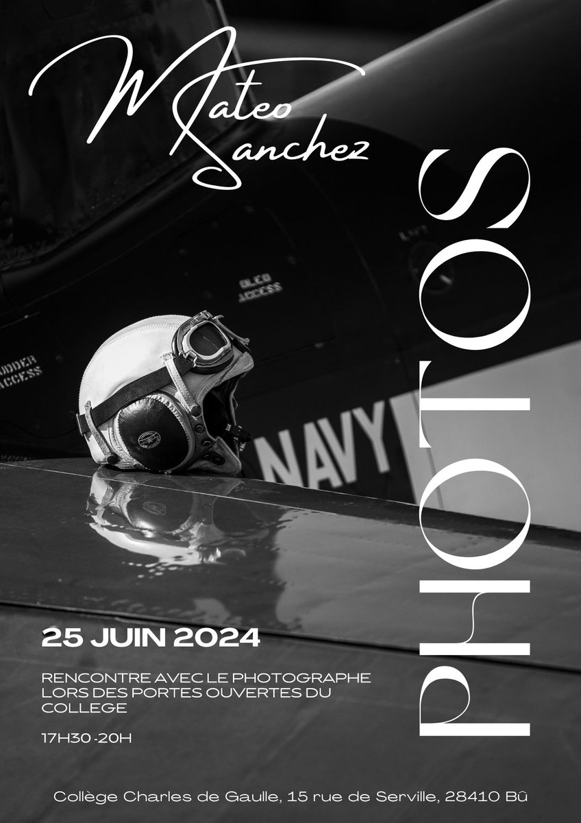 BruneauAlexis7's tweet photo. Le @CdgCollege est un #E_LRO (Espace_Lieu de Rencontre avec l'Oeuvre) qui accueille régulièrement des #expos de #photos. Mais quelle fierté, cette année, d'exposer le travail de Mateo Sanchez, ancien élève du collège ! 🙏 à lui d'accepter de partager son expérience et son talent. https://t.co/DEyOBGbuOf