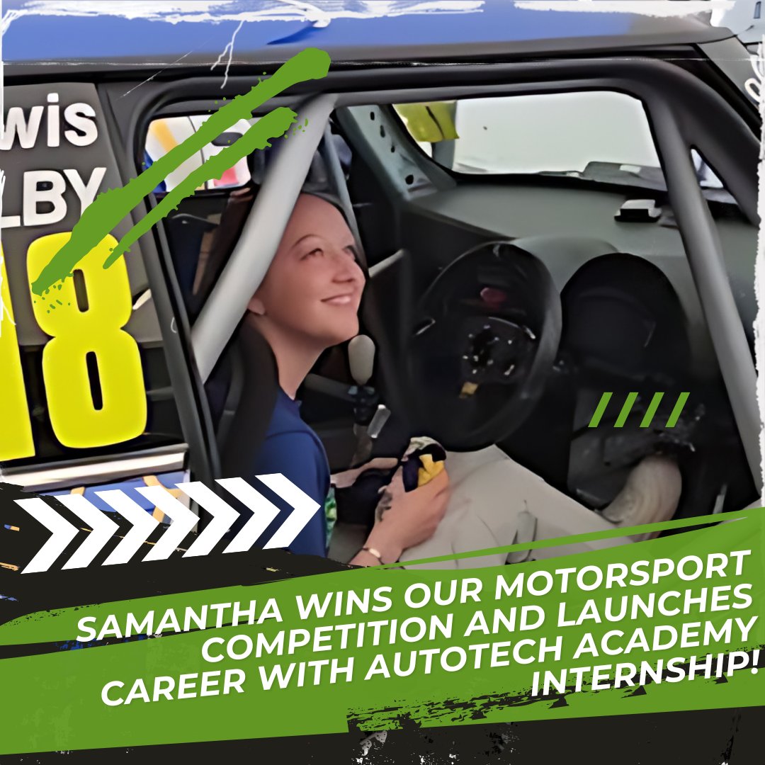 🚗🏁 Samantha is kickstarting her career! She won Autotech Academy's competition to shadow NAPA Racing UK at Brands Hatch and now she has secured a Toyota Durham paid internship.

Read the full blog post: shorturl.at/45xmj

#Motorsport #Automotive #Internship #YoungTalent