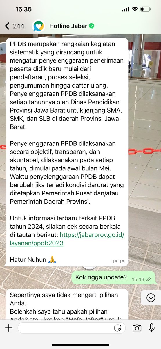 TerbitPress's tweet photo. Terkait PPDB SMA Jabar 2024 Hotline Jabar juga adanya info tahun 2023? Harus nanya ke siapa nih @disdik_jabar @Kemdikbud_RI @OmbudsmanRI137 ? #ppdb #ppdbjabar #ppdb2024 #ppdbsma #ppdbwatch #ppdbjabarwatch https://t.co/ZpqdhpCnQk