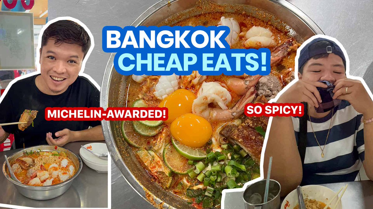 Kabayan_Finance's tweet photo. Where to Eat Cheap in BANGKOK • 12 Best Affordable Restaurants (including Michelin-Awarded Food Places) https://t.co/XwS3F15d8c https://t.co/AizjI6x8E3