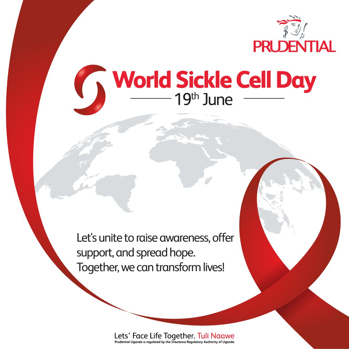 PrudentialUG's tweet photo. Today, on World Sickle Cell Day, we stand together to raise awareness, offer support, and spread hope for those affected by sickle cell disease.

Together, we can transform lives.

#HopeThroughProgress
#AdvancingCareGlobally
#WeDoHealth https://t.co/brnq0S3WPZ