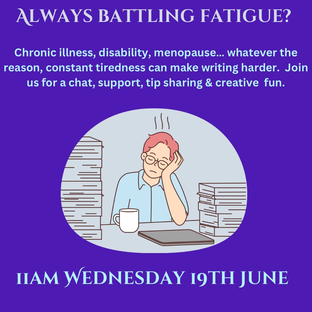 Katina Wright (@wrightstory) on Twitter photo 11 am on the <a href="/writementor/">WriteMentor</a> hub community-led channel 👇
All hub members welcome 😃
A chat and tip sharing for battling always being tired with a productive #writinglife
#WritingCommunity #amwriting 👇 11 am on the <a href="/writementor/">WriteMentor</a> hub community-led channel 👇
All hub members welcome 😃
A chat and tip sharing for battling always being tired with a productive #writinglife
#WritingCommunity #amwriting 👇
