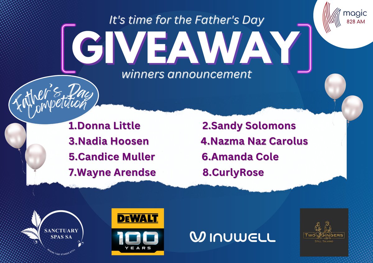 Congratulations to our Father's Day competition winners! 🫶✨🤩