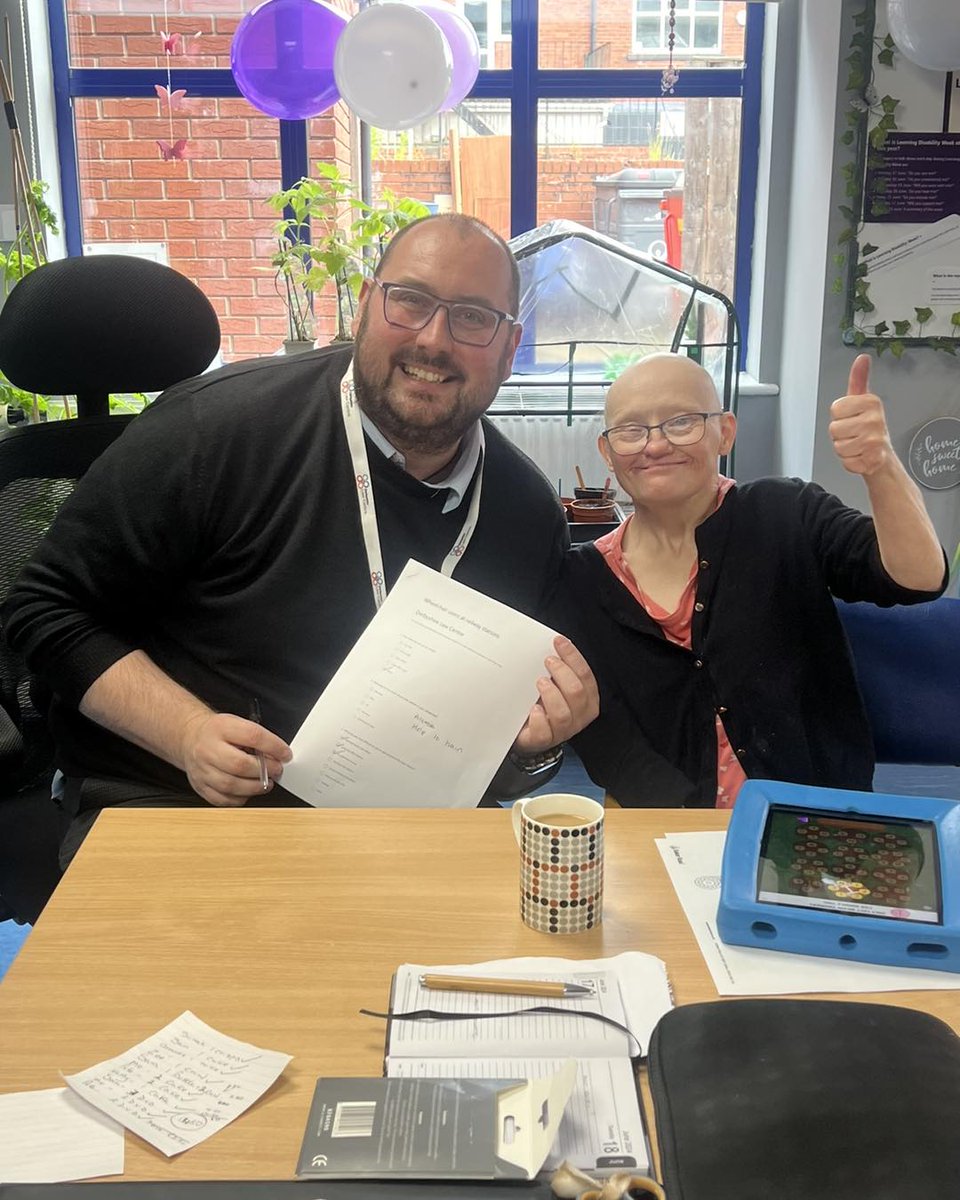 Thank you to Aera Support Community Group in Alfreton who welcomed Tracy and Gary on Monday to talk about #DisabilityDiscrimination. 
Aera Support is a provider of day services to adults with disabilities, sensory impairments, learning disabilities, etc.

aerasupport.co.uk