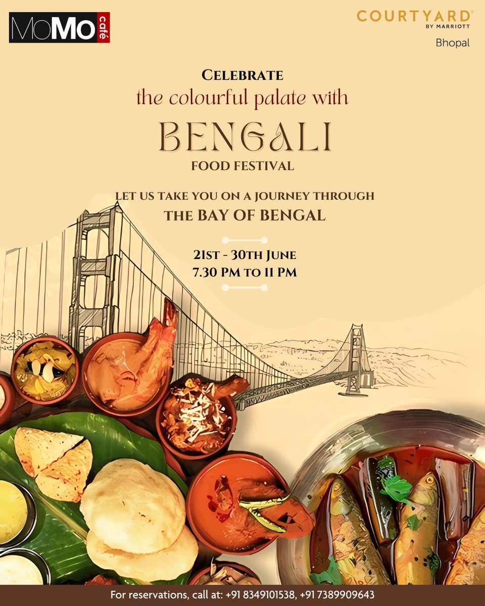 Experience the Rich Flavors of Bengal at Our Bengali Food Festival! Join us from June 21st to 30th, 7:30 PM to 11:00 PM, at Momo Cafe. Indulge in an exquisite culinary journey featuring authentic Bengali delicacies. Don’t miss out on this gastronomic delight!