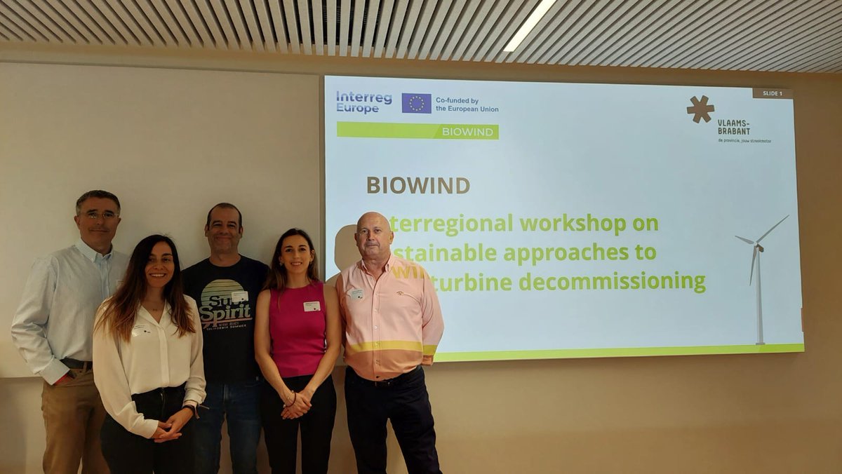 amolinagarcia's tweet photo. #BioWind project supported by @interregeurope
3rd Workshop on #wind #decommissioning #renewables #SustainableFuture #EnergyEfficiency
Leuven (Belgium). With the participation of @EspNaturalesMur @AmbientalRM @regiondemurcia
Stakeholder @UPCToficial https://t.co/sCOalFdyms