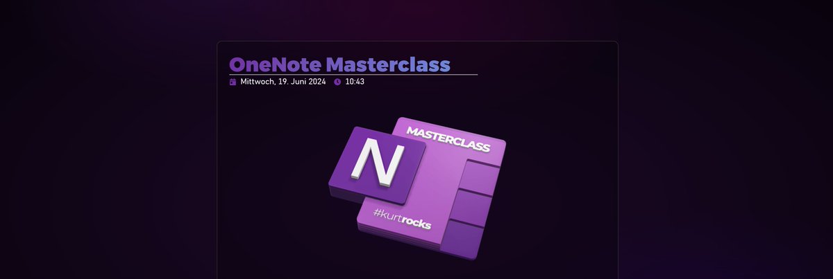 OneNote Masterclass tweet media