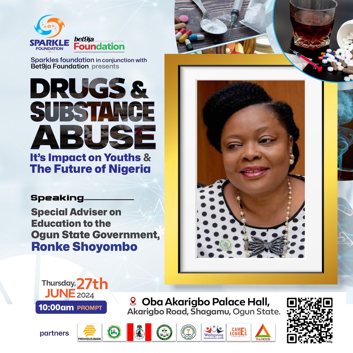 SPARKLEfound's tweet photo. The youths are the future of our nation, so they are a very strong important part of national development. Consequently, youths role in drug abuse prevention in the society cannot be overemphasized.
Drug free youths means a drug free society and a great future for any nation. https://t.co/CVFTeNGrGG