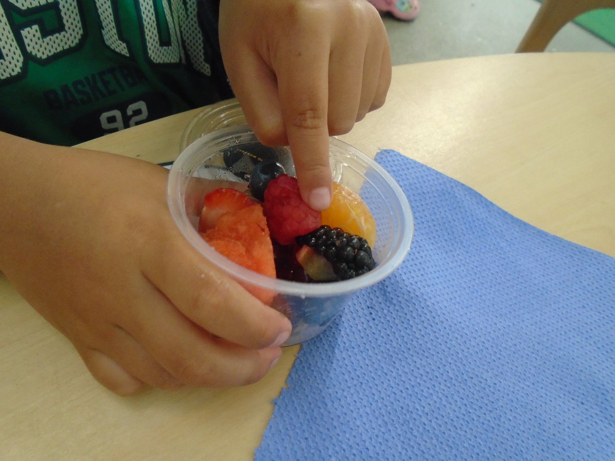 One of our families lovingly made pots of fruit for the children as an Eid gift.  The children enjoyed the fruit at snack time. Thank you so much for your kindness and generosity.