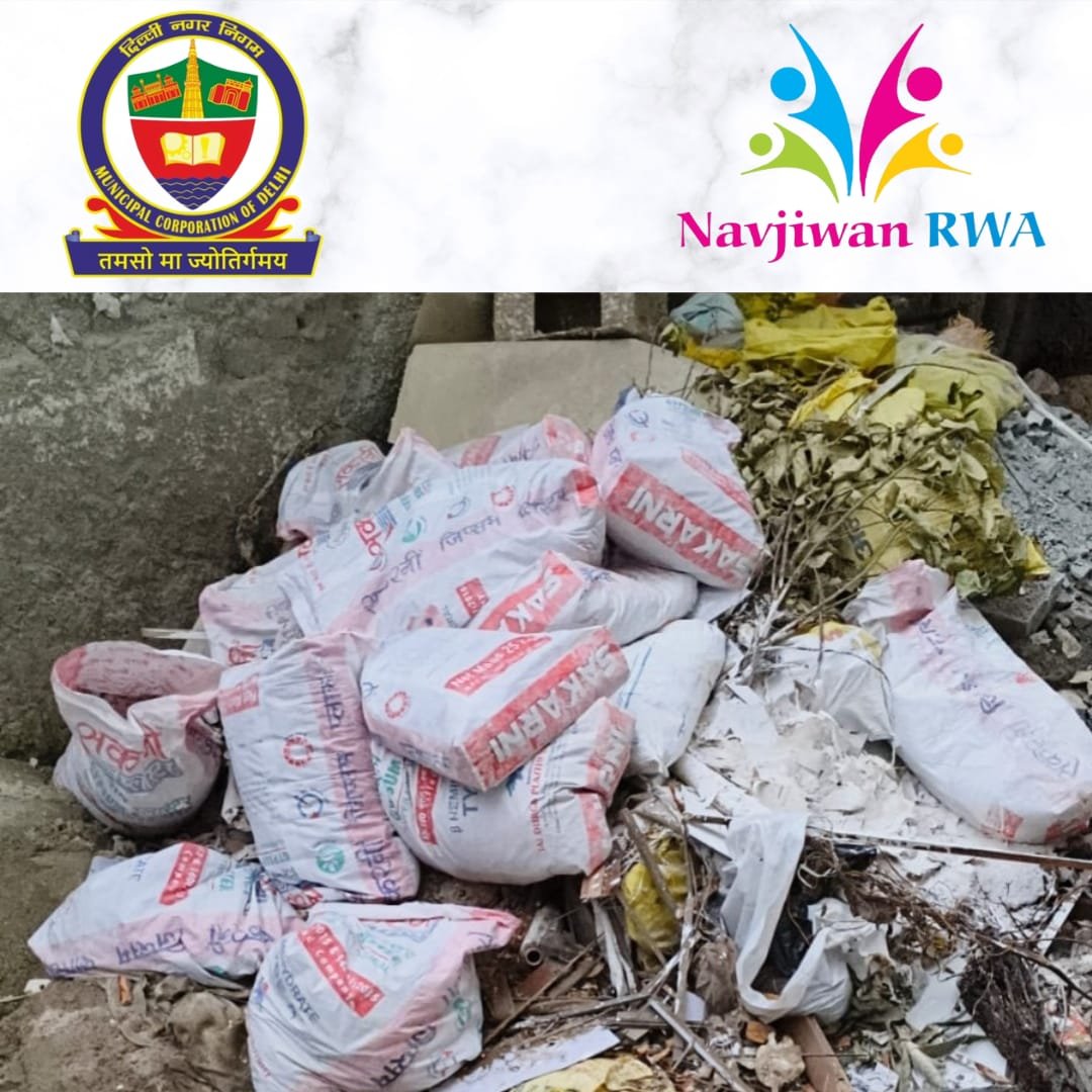 MCD <a href="/DCSOUTHZONE/">Deputy Commissioner,South Zone</a> Sh Kumar Abhishek, IAS with Navjiwan RWA held a Construction &amp; Demolition Waste Collection Drive - responsibly collecting 2 tonnes of C &amp; D waste from Navjeevan Vihar
It will be recycled
#StopDumpingMalba
<a href="/SwachhBharatGov/">Swachh Bharat Urban</a>
<a href="/LtGovDelhi/">LG Delhi</a>
<a href="/OberoiShelly/">Dr. Shelly Oberoi</a>