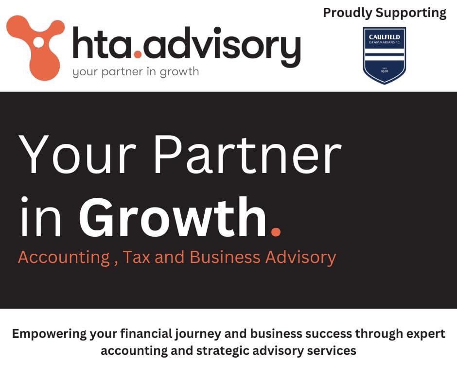 A big thank you to HTA Advisory for supporting CGFC in 2024💙🤍
Contact them at hta.com.au