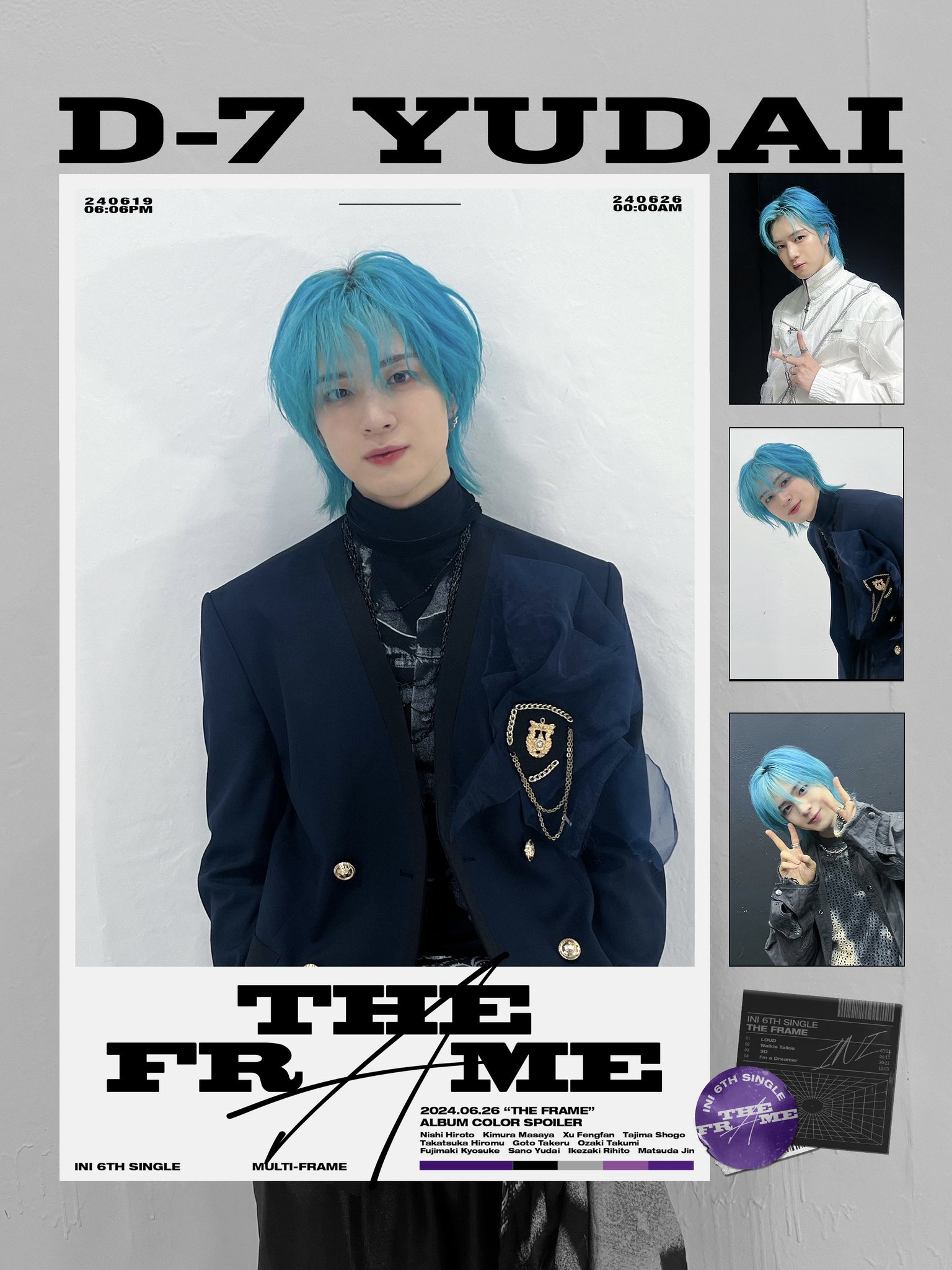 INI 6thシングル 『THE FRAME』 3形態 佐野雄大 ユニバ INI on X: 