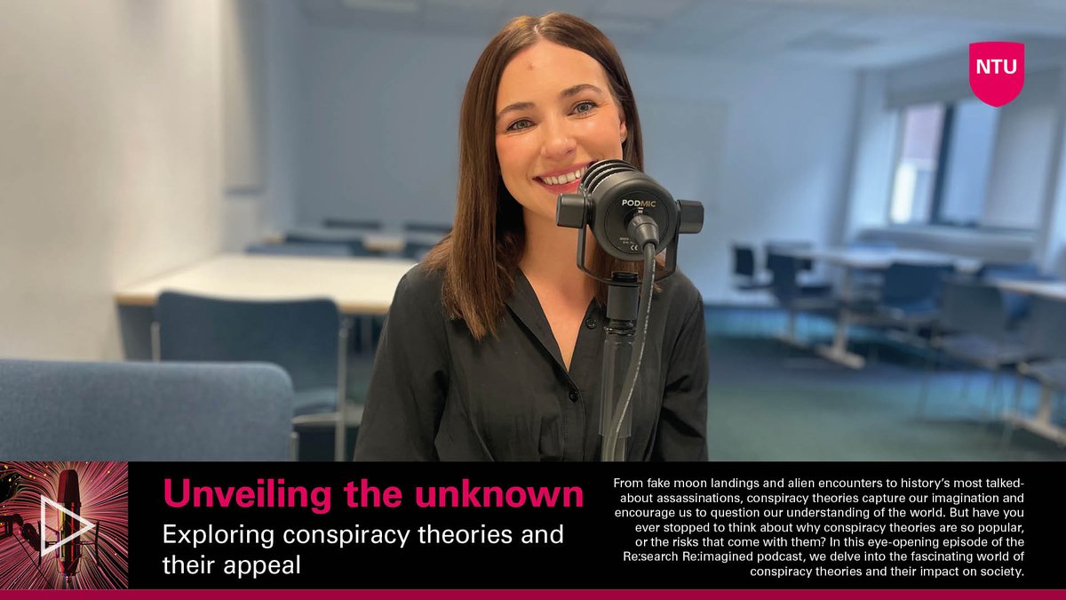 I was delighted to appear on the latest episode of the #ResearchReimagined podcast, to talk all about the psychology of conspiracy beliefs. You can listen to the episode, and more, here: ntu.ac.uk/research-podca… <a href="/ntu_research/">NTU Research</a> <a href="/gihntu/">GIHNTU</a>