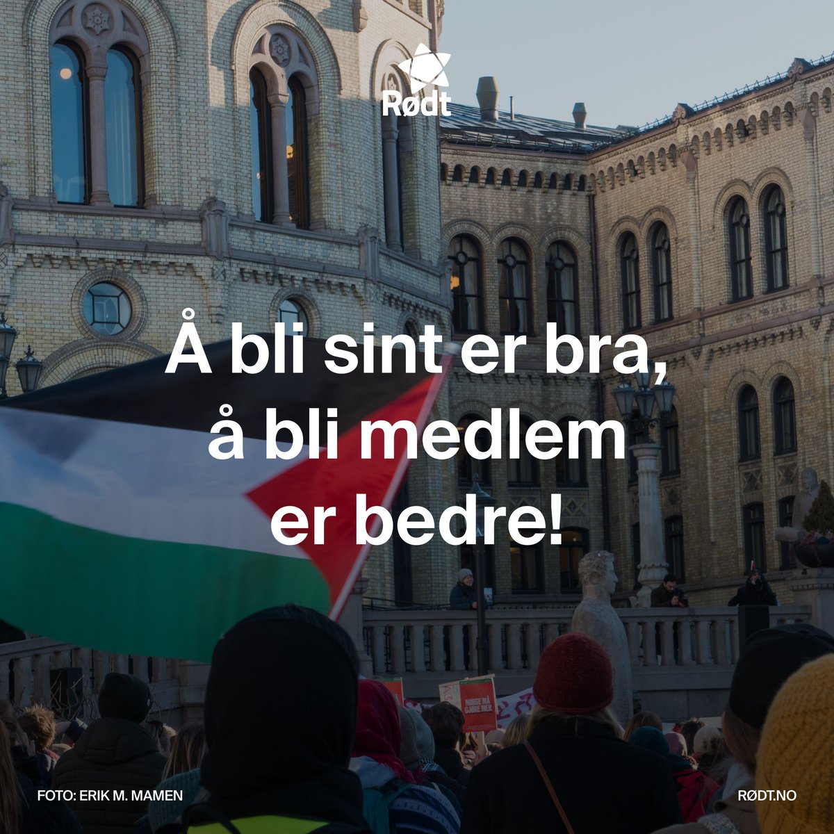 Don’t panic - organize 🇵🇸

Når et flertall av partiene på Stortinget stemmer ned forslag om at Norge skal tilslutte seg internasjonale sanksjoner av Israel, til tross for flertall i folket, er det bare en ting å gjøre: Å styrke motkreftene.

Bli med på rødt.no/bli-medlem