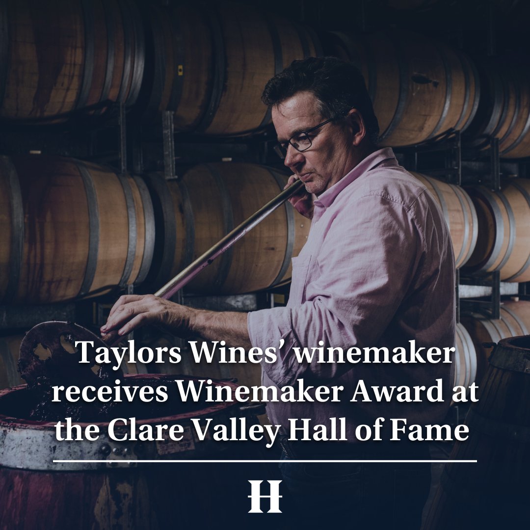 6. @TaylorsWines' chief winemaker Adam Eggins has received the Winemaker Award at the Clare Valley Hall of Fame. The Clare Valley Hall of Fame is celebrated once every decade.