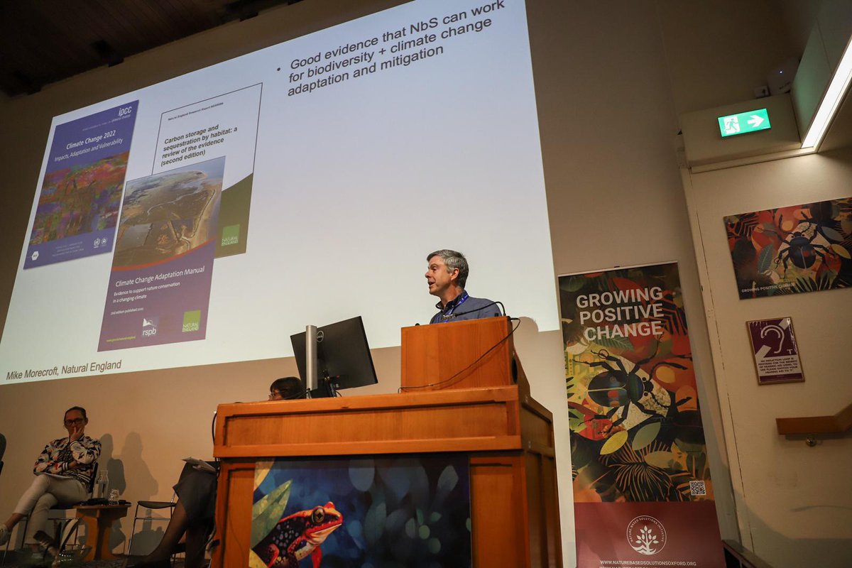 Nature-based Solutions Initiative @UniofOxford (@naturebasedsols) on Twitter photo Session4 panelist Mike Morecroft <a href="/NaturalEngland/">Natural England</a> highlights there is good evidence that NbS work for biodiversity & climate change in particular contexts but also evidence of failures - we need to understand which factors support success & to learn by doing #growingpositivechange Session4 panelist Mike Morecroft <a href="/NaturalEngland/">Natural England</a> highlights there is good evidence that NbS work for biodiversity & climate change in particular contexts but also evidence of failures - we need to understand which factors support success & to learn by doing #growingpositivechange