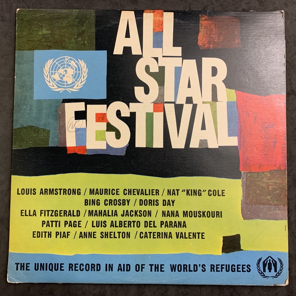 Recognise any artists on this Unique Record in Aid of the World's Refugees?
Drop in to a Humanitarian Archive Collections Encounter on Thursday 20 June, 2-3.30pm, to explore how celebrities, students, and governments rallied together in support of refugees worldwide in 1959-60.