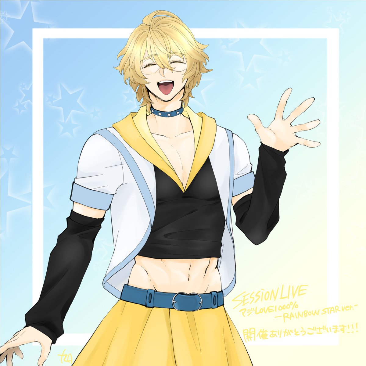 「ライエモ初イベ開催おめでとう&1000%衣装実装ありがとう 」|九日⭐️🌈💛💜のイラスト