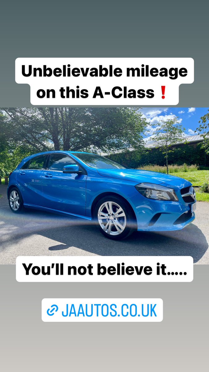 Just arrived with an unbelievable mileage of 13,500 miles…..yes 13,500 😲

See here for details ➡️ jaautos.co.uk/used-mercedes-…
#automotive #usedcars #motors