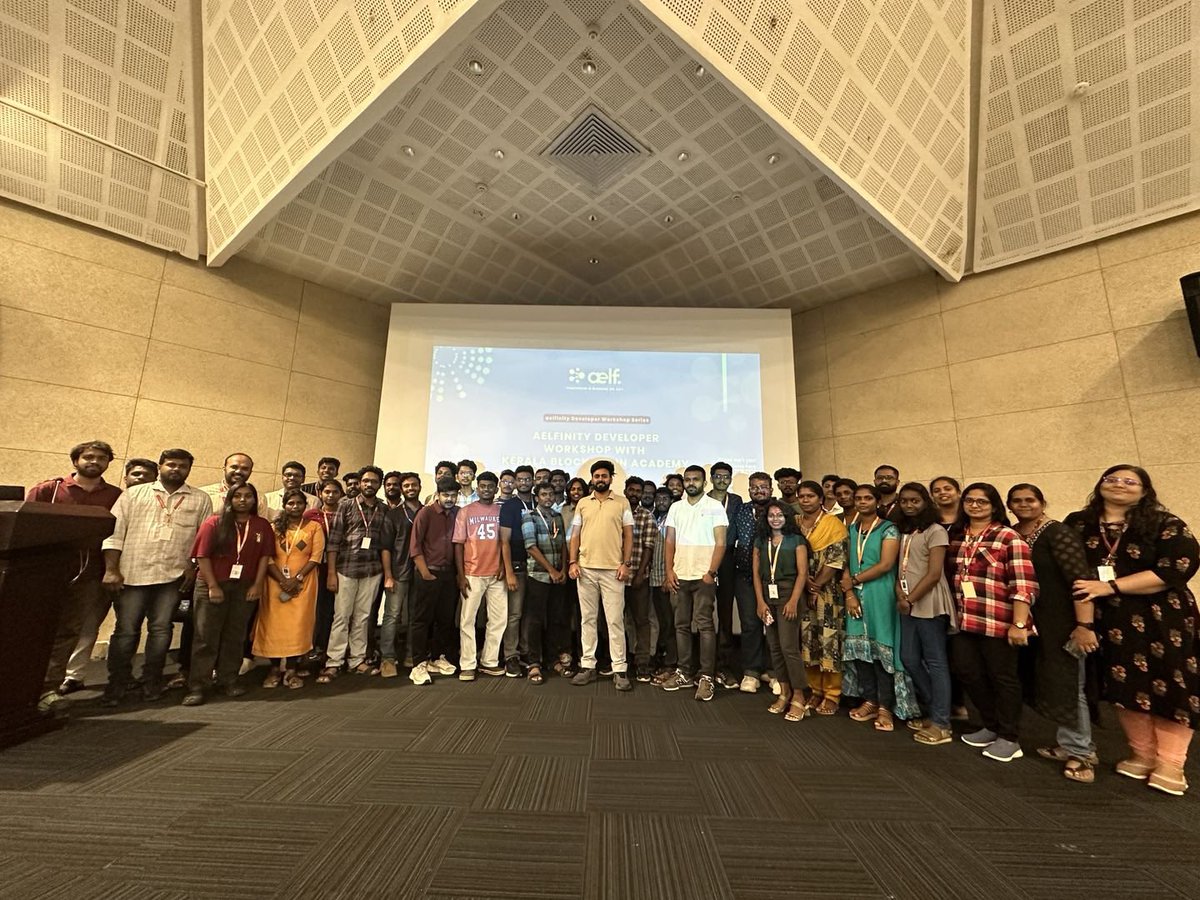 aelfblockchain's tweet image. We concluded an incredible day at our #aelfinity Developer Workshop in Kerala, where we saw a huge turnout of talented developers gathered to dive deep into the world of secure #smartcontracts and #blockchain technology!💡🔗

The workshop featured immersive sessions covering…
