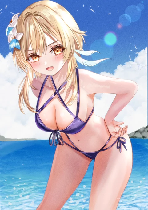 水着蛍ちゃん#原神 #genshinimpact#lumine 