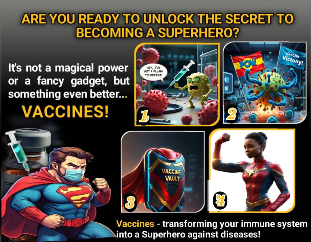 "Vaccines: empowering your immune system to be a Amazon warrior against diseases!"
#VaccinesWork
#VaccinationEducation
#VaccinesForAll
#MediaEISFellowship
#30DayChallenge