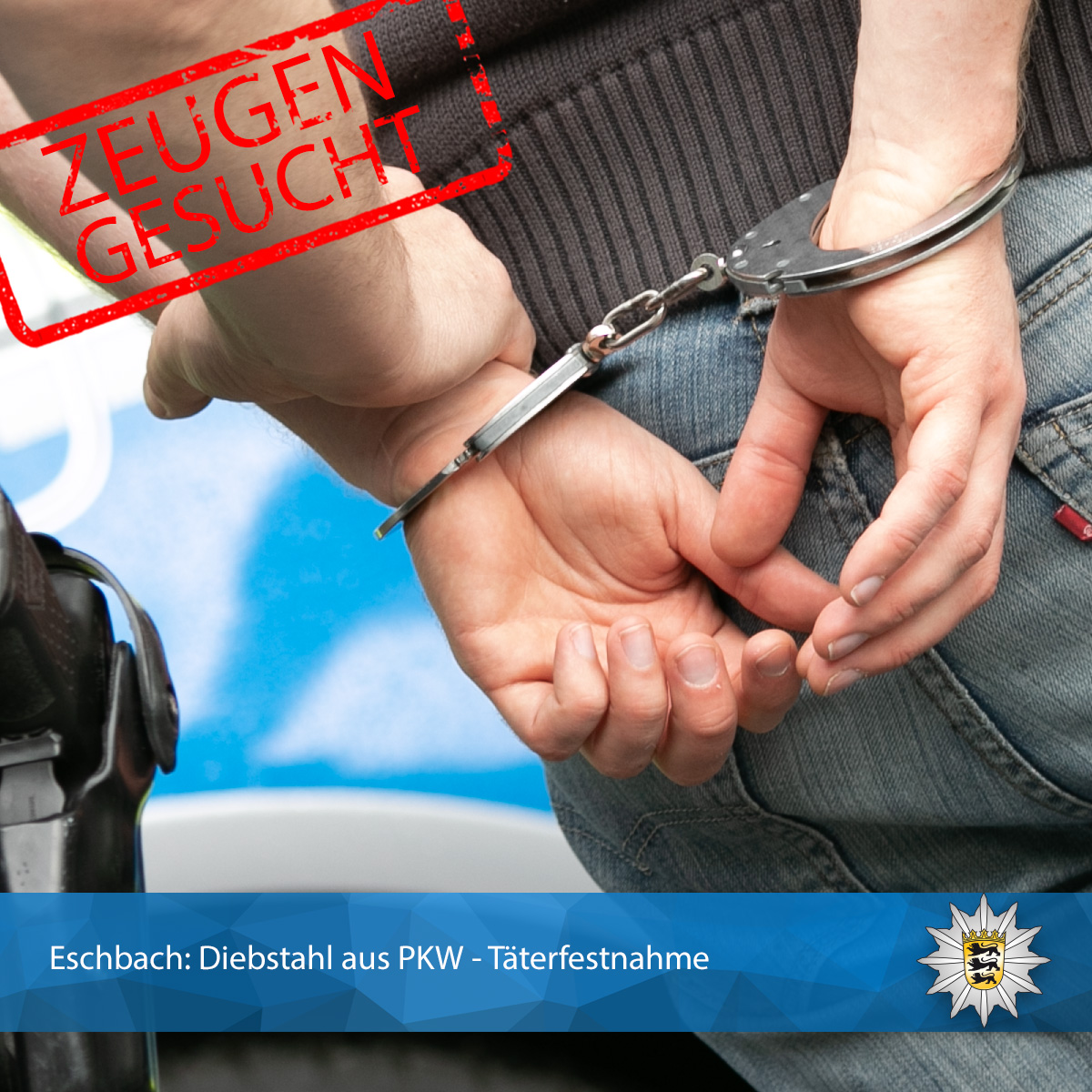 PolizeiFR's tweet photo. #Eschbach: #Diebstahl aus #PKW am Freitag, 14.06., gg. 06:20 Uhr im Bereich der Rappoltsteiner Straße und der Hauptstraße. Die #Polizei konnte die Täter festnehmen und sucht #Zeugen und #Geschädigte: https://t.co/9pT6NQhk4w https://t.co/8FoNX03Q8D