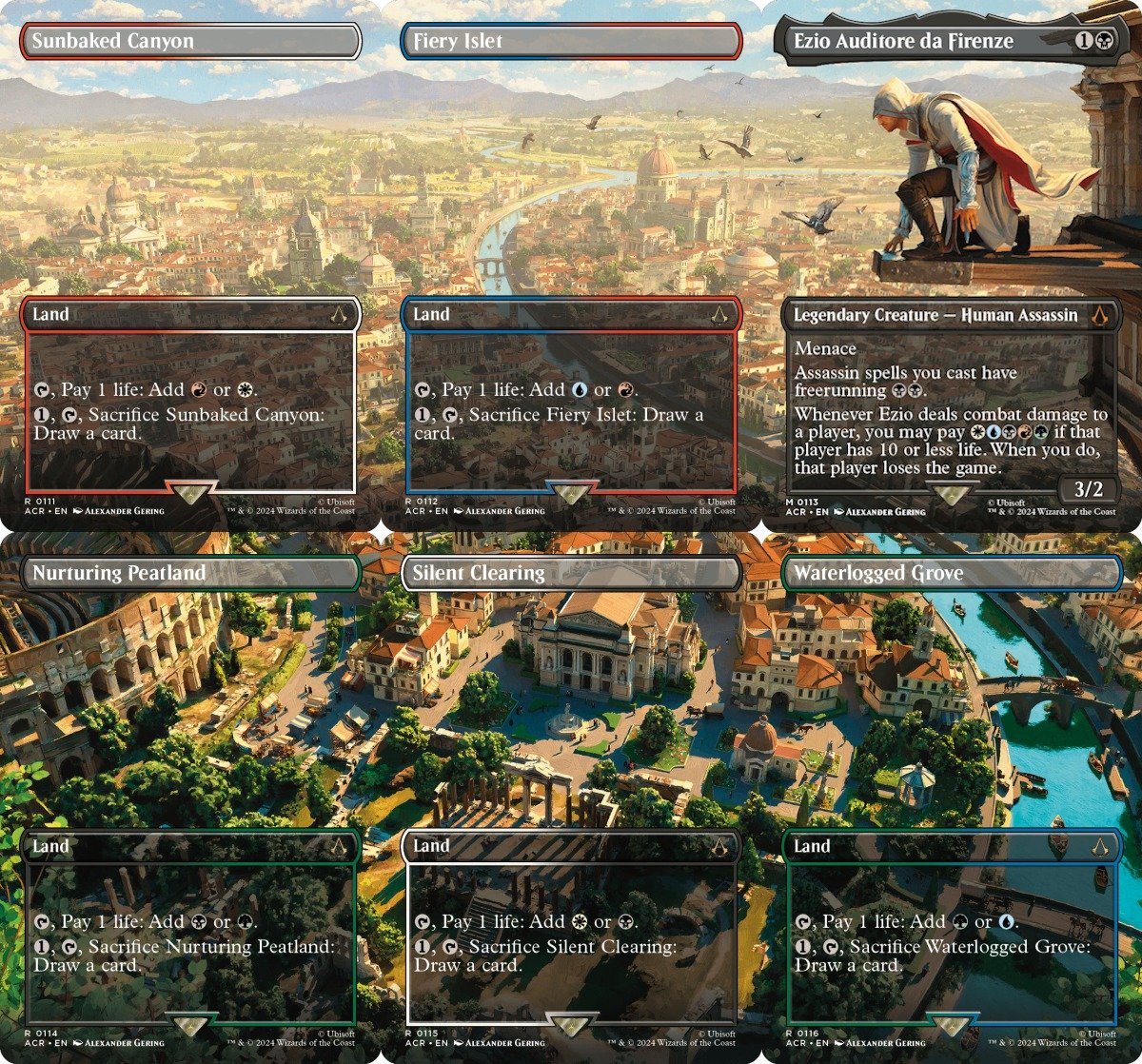 MTG x Assassin's Creed Full Art lands 🔥