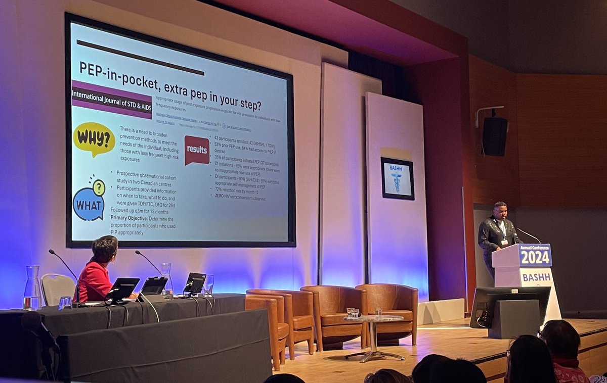 Hasan Mirza (@hivpharmasis) on Twitter photo Sparkly start to Top Papers session with <a href="/mattisfaction85/">Matthew Page</a> - PEP in pocket, an innovative approach to HIV prevention #BASHH2024 Sparkly start to Top Papers session with <a href="/mattisfaction85/">Matthew Page</a> - PEP in pocket, an innovative approach to HIV prevention #BASHH2024