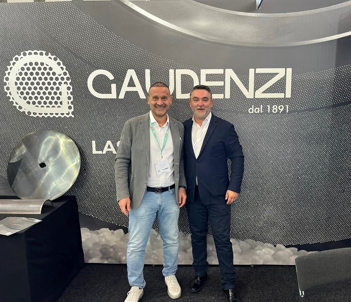 Plastics Recycling Show Europe - our Sales Director Stefano Nestri &amp; General Manager Mirco Piccolo. 

Gaudenzi are specialists in the production of laser discs, capable of processing complex multiple recycled material, compatible with Erema &amp; Fimic machines.
Stand L5 #recycling