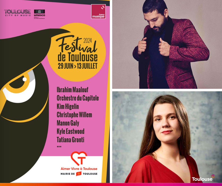 🎶 Nouvelle édition du Festival de Toulouse, autour de 2 concerts exceptionnels d’Ibrahim Maalouf avec <a href="/ONCT_Toulouse/">Orchestre national du Capitole</a> en hommage à Antoine de St Exupéry.
📅 Du 29/06 au 13/07
📍 Divers lieux
➡️ toulouse-tourisme.com/agenda/festiva…
#Toulousevilledesmusiques #Toulouse #visiteztoulouse