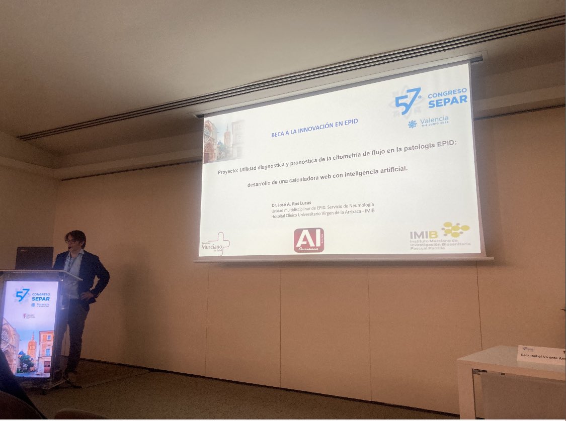 Desde el Comité de Innovación <a href="/SeparRespira/">SeparRespira</a> queremos dar la enhorabuena al Dr. Jose Antonio Ros Lucas, ganador de la 2ª edición de la Beca <a href="/BoehringerES/">Boehringer Ingelheim España</a> de Innovación en EPID.

Gracias a <a href="/BoehringerSA/">Boehringer Ingelheim</a> por el patrocinio y soporte, sin la cual esta beca no sería posible.