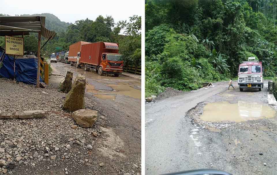 JuhArki's tweet photo. @nitin_gadkari ji I put this tweet to bring into your attention about the deteriorated condition of #NH6 which is no longer be suitable to travel in and around lumshnong &amp; Ratachera not only for us the Locals but to the neighbouring state like #assam #tripura 
@OfficeOfNG https://t.co/jzVw8RsYOF