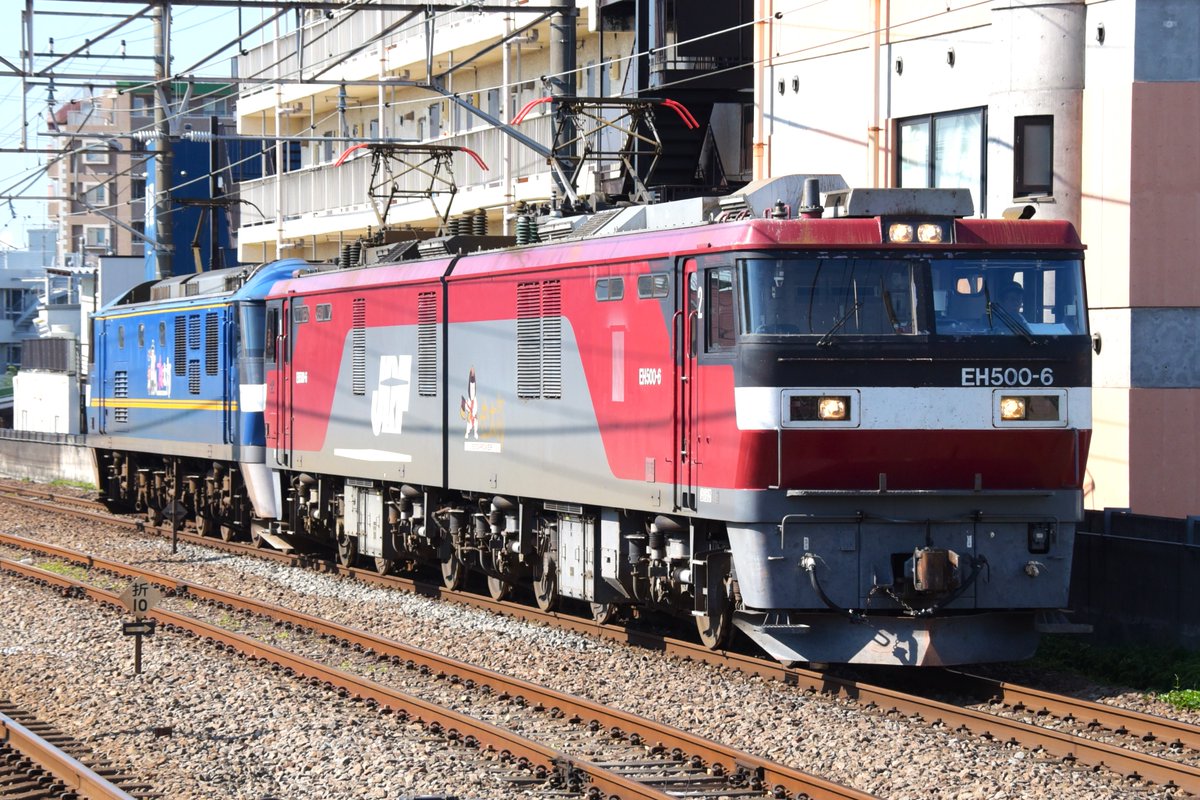 kuhane130's tweet photo. 2024/6/19 重単???? EH500-6+EF210-337
昨日の大雨の影響により2066ㇾ遅延及び5097ㇾ運休により、重単にて新鶴見へ返却
#EH500 #EH5006 #EF210 #EF210337 #5097運休 https://t.co/JLgxY4gWXn